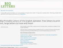 Tablet Screenshot of bigletters.org